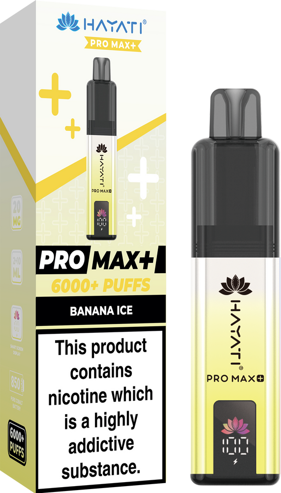 Hayati Pro Max + 6000 Puff Pod Kit