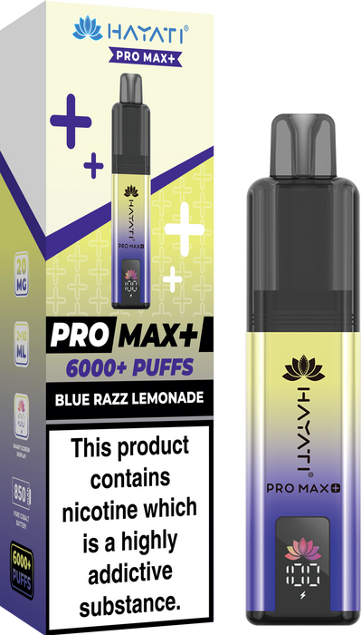 Hayati Pro Max + 6000 Puff Pod Kit