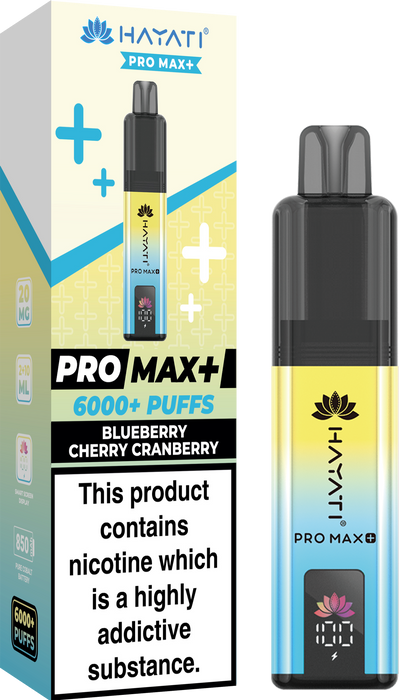 Hayati Pro Max + 6000 Puff Pod Kit