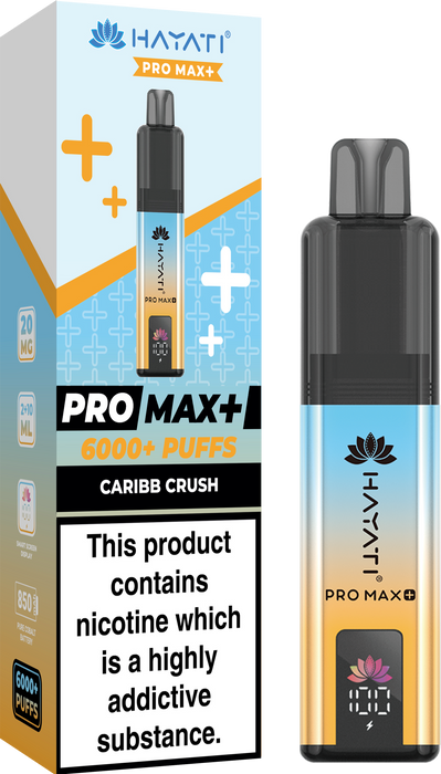 Hayati Pro Max + 6000 Puff Pod Kit