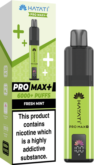 Hayati Pro Max + 6000 Puff Pod Kit