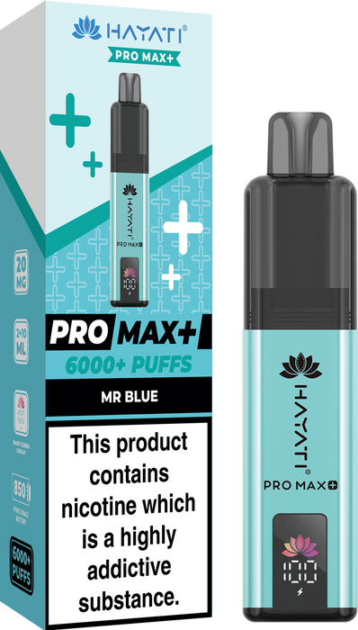 Hayati Pro Max + 6000 Puff Pod Kit
