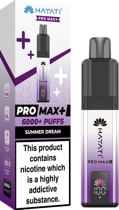 Hayati Pro Max + 6000 Puff Pod Kit